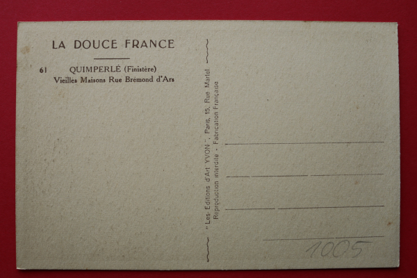 Postcard PC 1910-1940 Quimperlé France